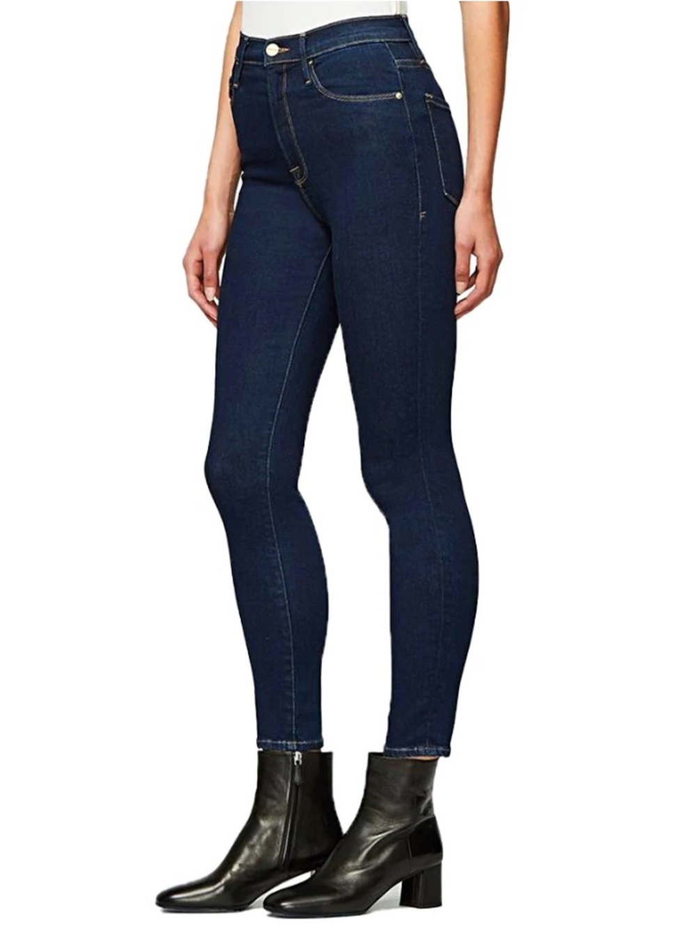 FRAME Ali High Rise Cigarette Skinny Jeans Dark Wash NWT Size 26